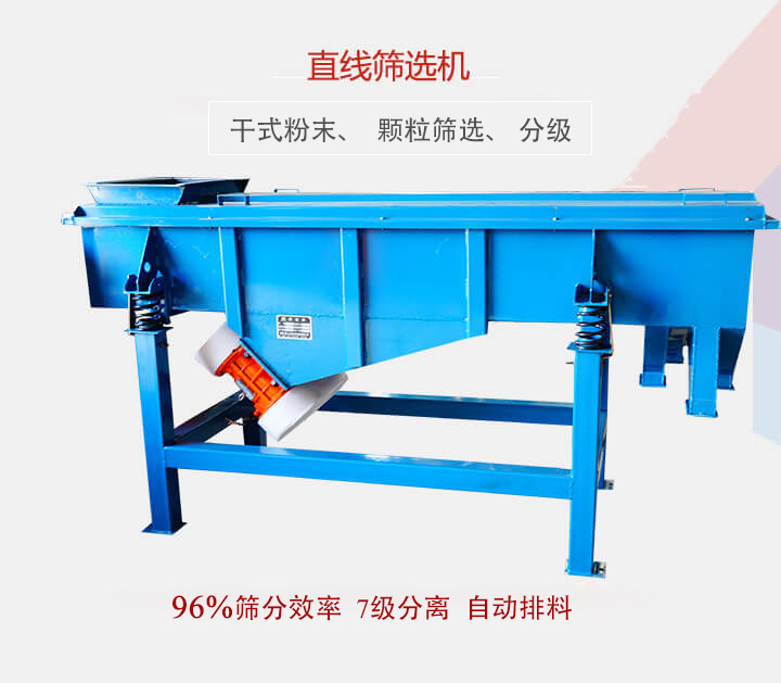 直線篩選機用于篩選、分級各種粉末、顆粒
