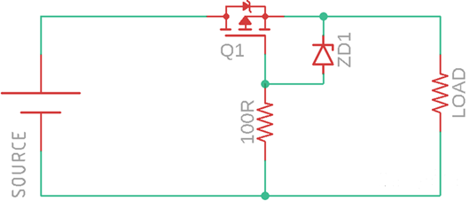 反向極性保護(hù)電路