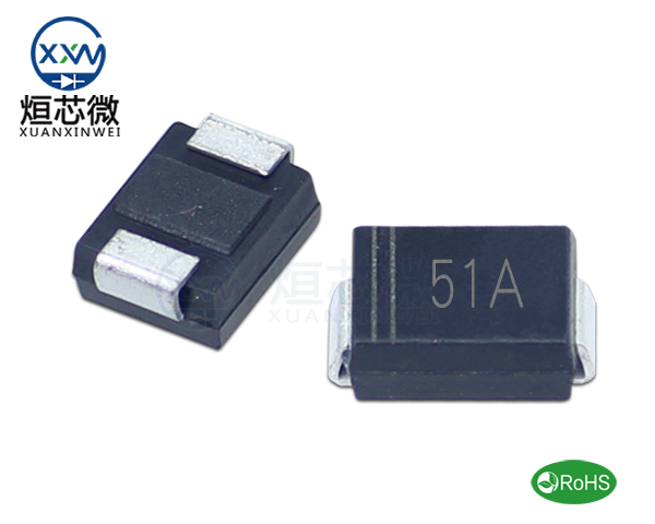 P6SMB51A參數,TVS二極管P6SMB51A瞬態(tài)(變)抑制二極管